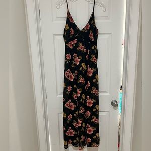 Floral maxi sheer dress